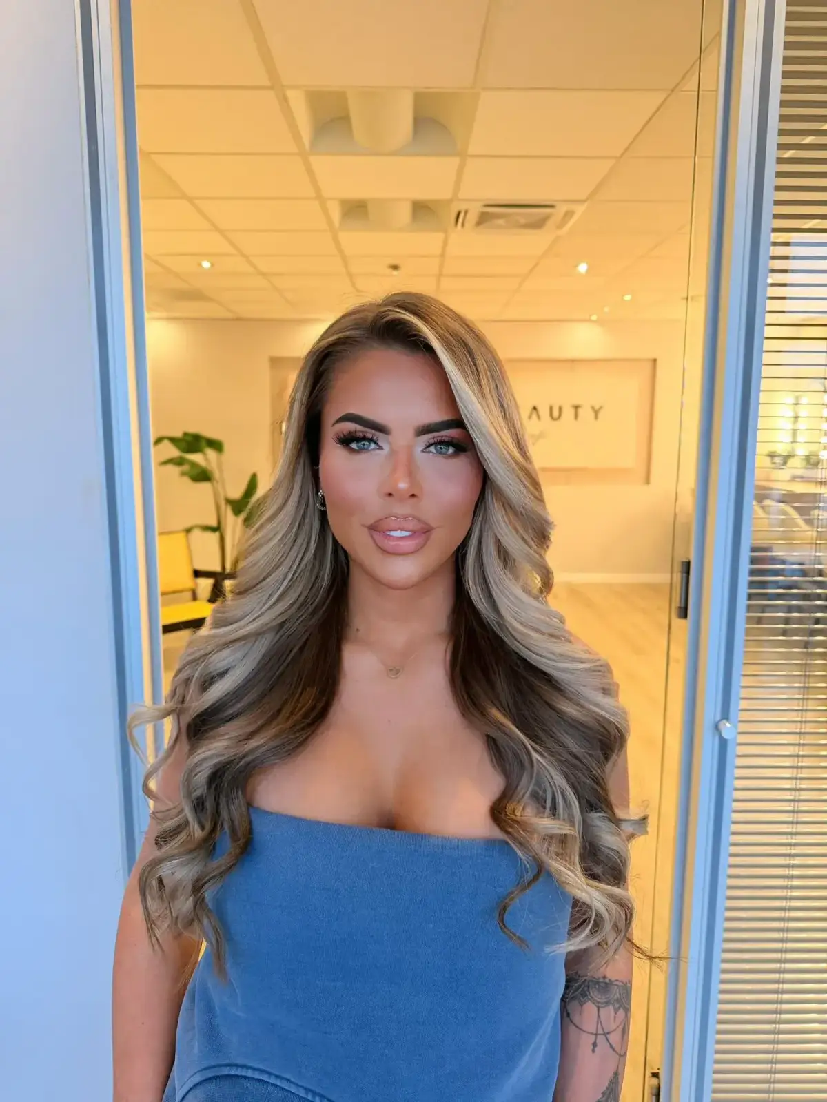 Bruidsstyling blond highlights