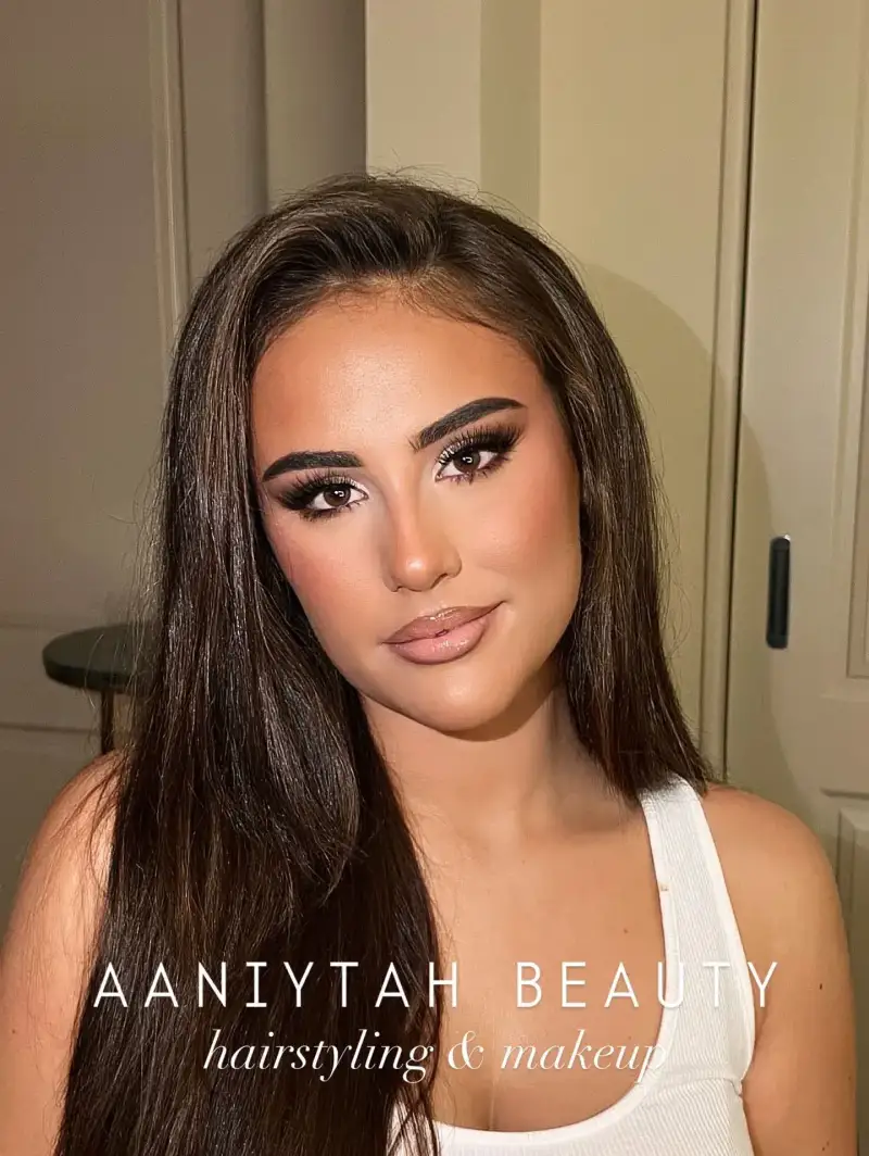 Bold bruidsmakeup look