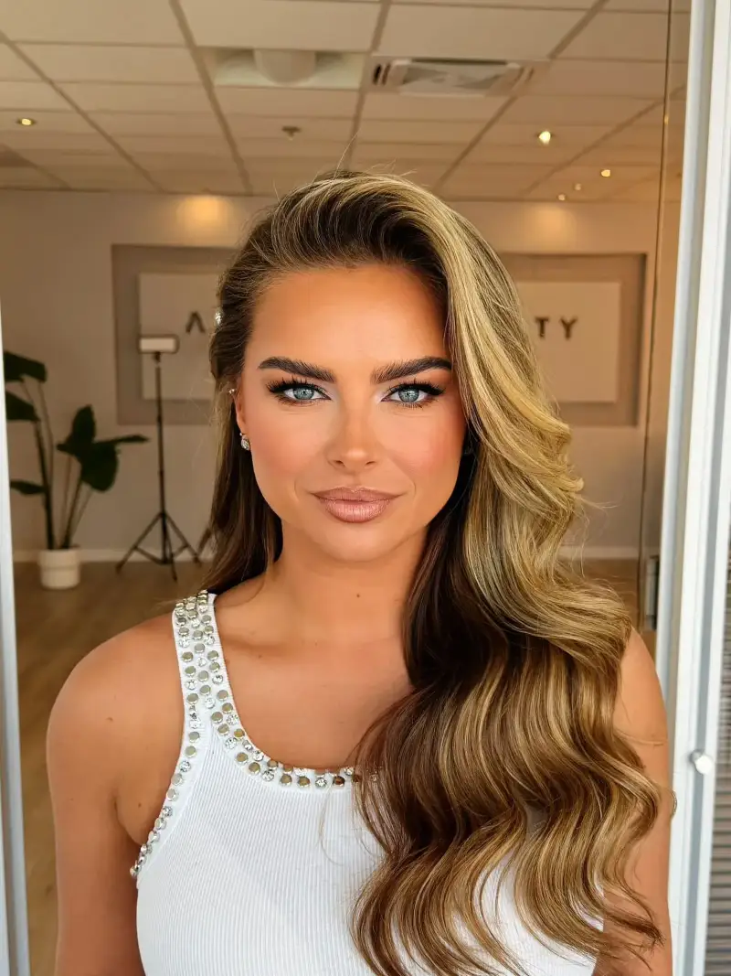 Gala make-up met diamanten top